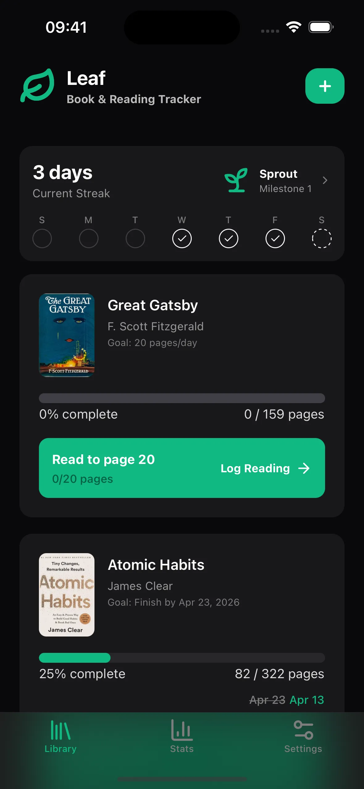 Home – Your reading at a glance